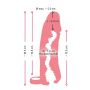 Masturbator z przedłużką Nature Skin Medium 18,5 cm - 14