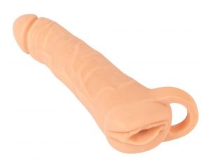 Realistyczny masturbator z extenderem Nature Skin Large 23,8 cm