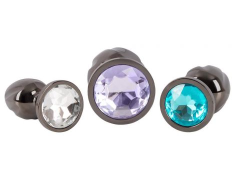 ANOS Metal Butt Plug Set Diamo - 7