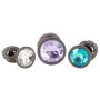 ANOS Metal Butt Plug Set Diamo - 8