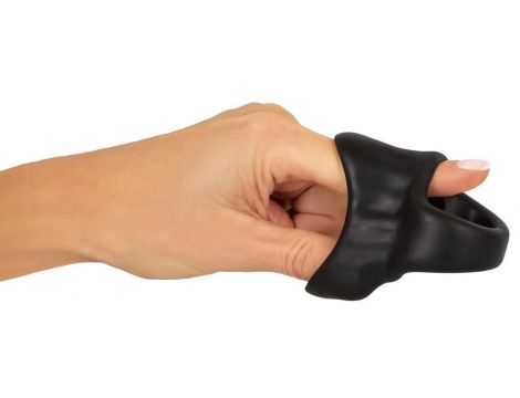 Pierścień erekcyjny silikonowy Erecto z przedłużeniem na jądra 8 cm - 10