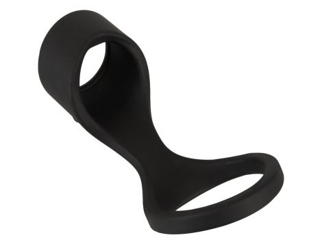 Mankiet na penisa Erecto silikonowy z pierścieniem na jądra 8 cm - 3