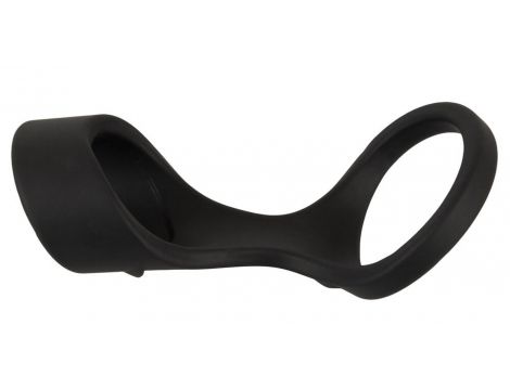Mankiet na penisa Erecto silikonowy z pierścieniem na jądra 8 cm - 4