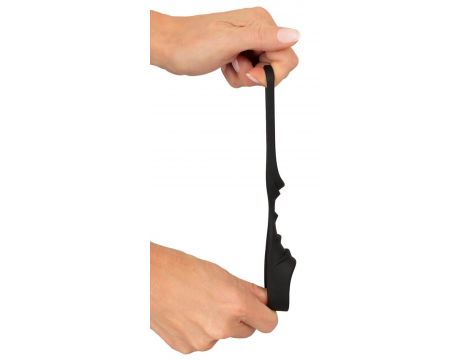 Mankiet na penisa Erecto silikonowy z pierścieniem na jądra 8 cm - 10