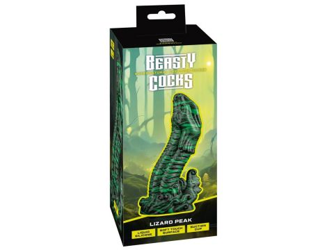 Dildo Beasty Cocks Lizard Peak silikonowe 22 cm - 6