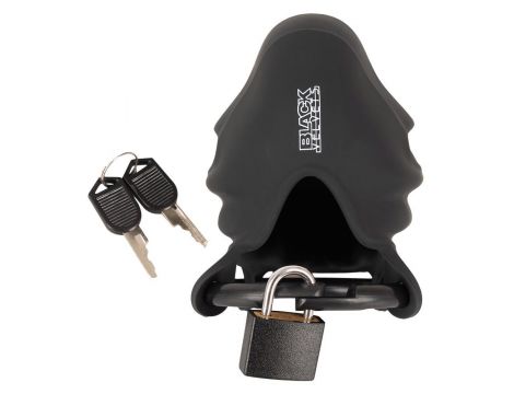 Klatka na penisa i jądra silikonowa Black Velvets 10 cm - 7