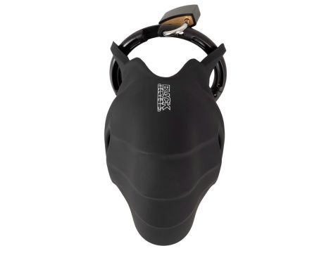 Klatka na penisa i jądra silikonowa Black Velvets 10 cm - 8