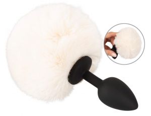 Fluffy Tail White S