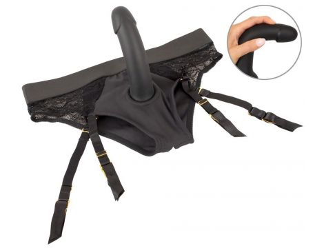 Majtki strap on z dildo You2Toys silikonowe 17.5 cm - 2