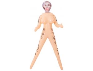 Dmuchana lalka miłosna NaughtyDollz z tatuażami 152 cm