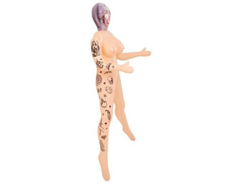 Dmuchana lalka miłosna NaughtyDollz z tatuażami 152 cm - 3