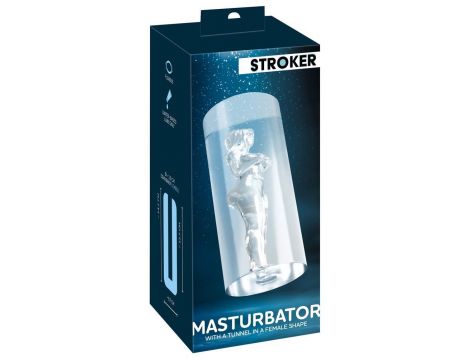 Masturbator Stroker tunelowy przezroczysty 14 cm - 7