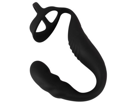 Pierścień erekcyjny Rebel z wibrującym korkiem prostaty USB - 4