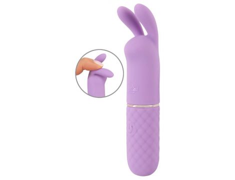 Mini wibrator króliczek Cuties fioletowy USB 10,8 cm