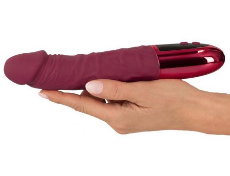 Wibrator realistyczny beau coeur Varelo czerwony silikonowy USB 23 cm - 4