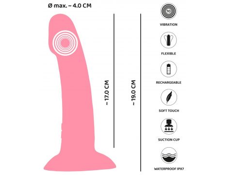 Wibrator punktu G You2Toys Heart Guy różowy silikonowy USB - 2