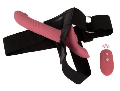 Wibrator strap on You2Toys Your różowy USB z pilotem - 3