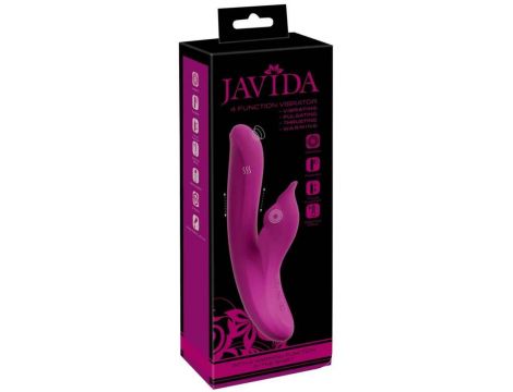 Wibrator króliczek Javida 4 funkcje silikonowy USB - 2
