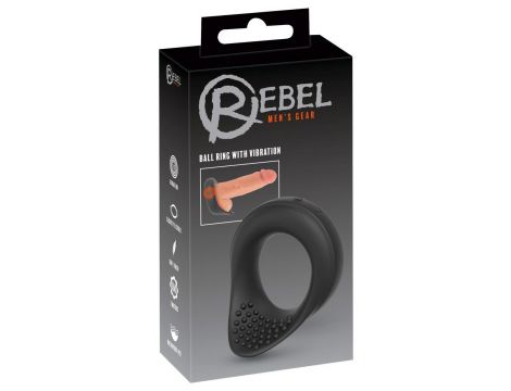 Pierścień wibrujący Rebel na jądra silikonowy USB - 6