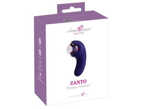 Wibrator mini Zanto Plasma z kulą plazmową beau coeur USB 13 cm - 7