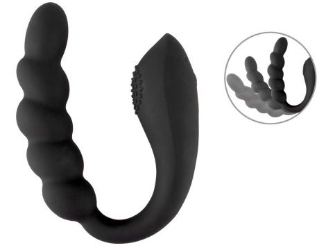 Wibrator analny giętki Black Velvets silikonowy USB 26 cm - 4