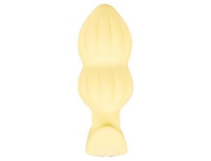 Plug wibrujący Cuties żółty silikonowy 7 trybów USB 8 cm