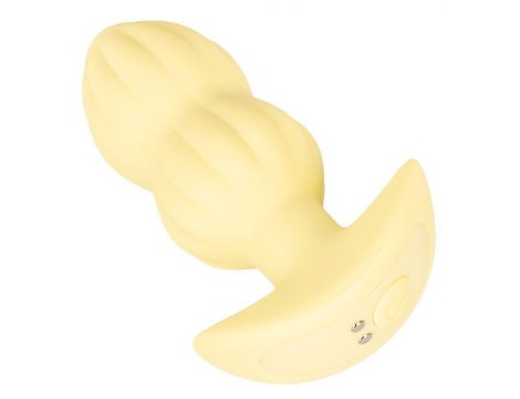 Plug wibrujący Cuties żółty silikonowy 7 trybów USB 8 cm - 6