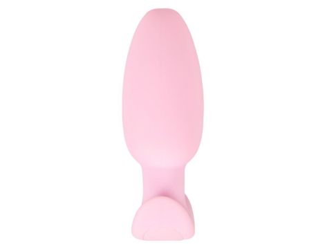Korek analny wibrujący Cuties silikonowy różowy USB 8 cm - 7