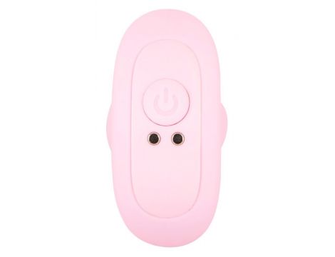 Korek analny wibrujący Cuties silikonowy różowy USB 8 cm - 5