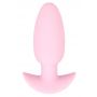 Korek analny wibrujący Cuties silikonowy różowy USB 8 cm - 2