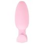 Korek analny wibrujący Cuties silikonowy różowy USB 8 cm - 4