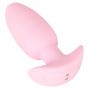 Korek analny wibrujący Cuties silikonowy różowy USB 8 cm - 5