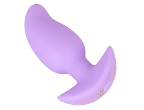 Korek analny wibrujący Cuties fioletowy USB 8 cm - 4