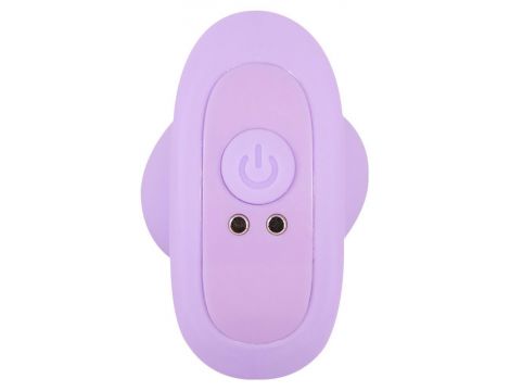 Korek analny wibrujący Cuties fioletowy USB 8 cm - 8