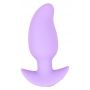 Korek analny wibrujący Cuties fioletowy USB 8 cm - 3