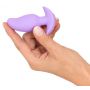 Korek analny wibrujący Cuties fioletowy USB 8 cm - 7