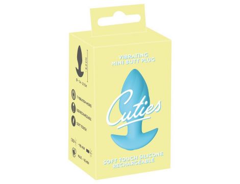 Cuties Vibrating Plug Blue - 8