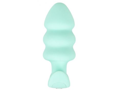 Mini korek analny wibrujący Cuties zielony USB - 3