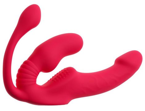 Wibrator strap on potrójny You2Toys USB 23 cm - 3