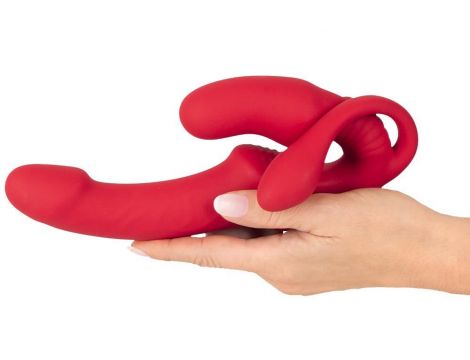 Wibrator strap on potrójny You2Toys USB 23 cm - 5