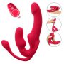 Wibrator strap on potrójny You2Toys USB 23 cm - 2