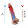 Dildo Silexd Premium Real Skin Model 1 cielisty 23 cm - 5