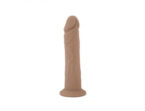 Realistyczne dildo z ciekłego silikonu z przyssawką Silexd 20 cm - 2