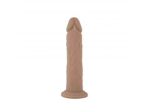 Realistyczne dildo z ciekłego silikonu z przyssawką Silexd 20 cm - 3