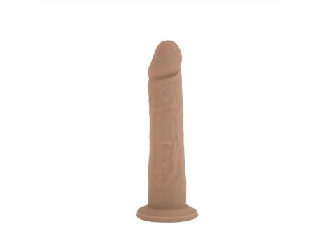 Realistyczne dildo z ciekłego silikonu z przyssawką Silexd 20 cm - 4