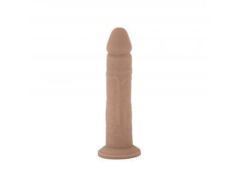 Realistyczne dildo z ciekłego silikonu z przyssawką Silexd 20 cm - 8