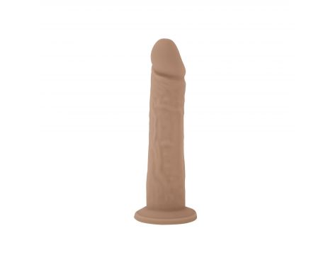 Realistyczne dildo z ciekłego silikonu z przyssawką Silexd 20 cm - 7