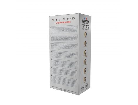 Realistyczne dildo z ciekłego silikonu z przyssawką Silexd 20 cm - 6