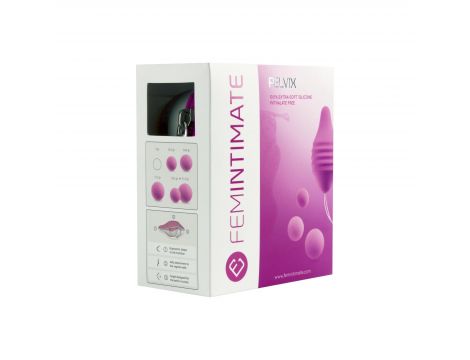 Kulki silikonowe Pelvix Femintimate różowe 6 cm - 4