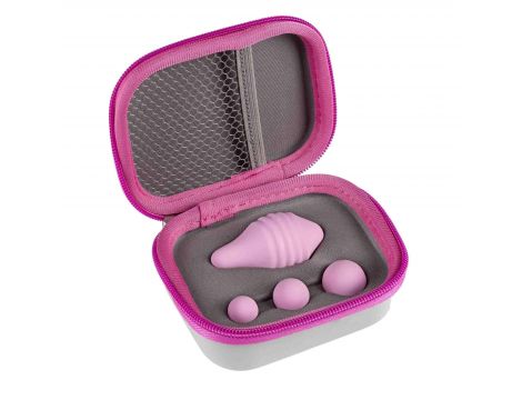 Kulki silikonowe Pelvix Femintimate różowe 6 cm - 5